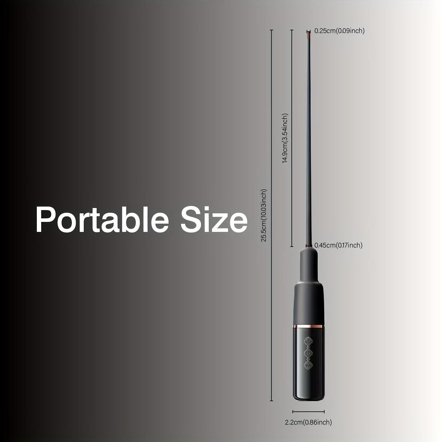 Silicone Urethral Vibrator with 10 Speed Settings